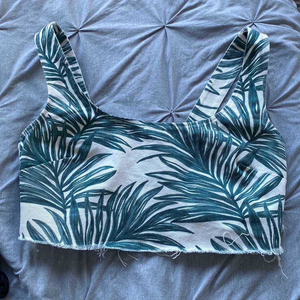 Show Me Your Mumu Mamba Top in Oasis Palm